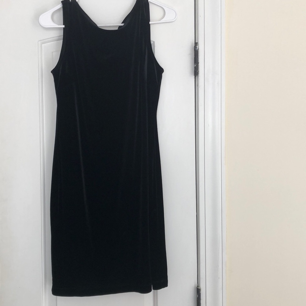 Velvet black dress